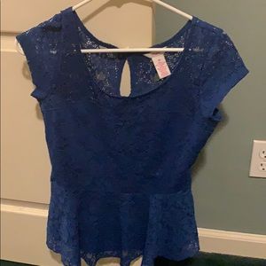 Work blouse peplum top size M (Candies)